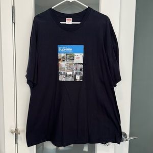 Men’s XL Navy Blue Supreme FW20 “Verify” T-Shirt